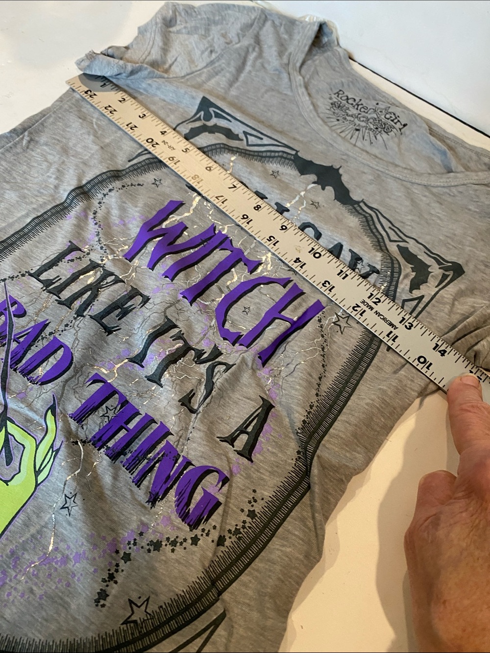 NWT “You Say Witch Like it’s a Bad Thing” Gray T-shirt - Picture 5 of 5
